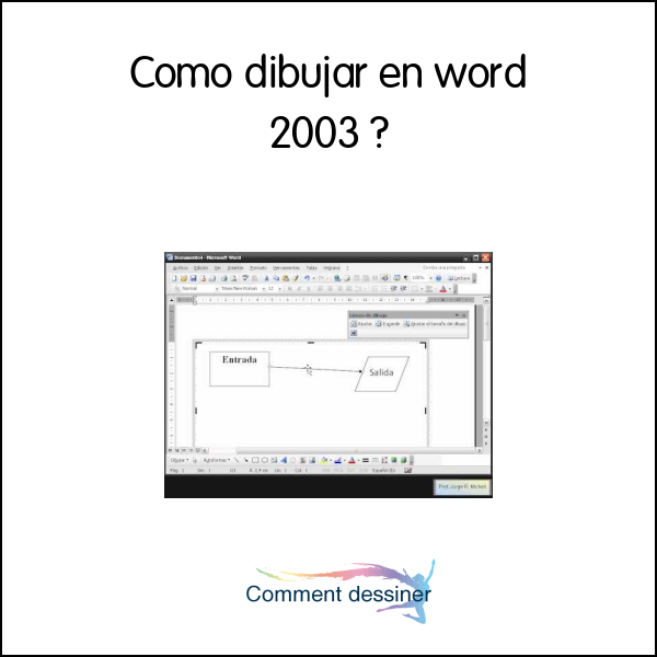 Como dibujar en word 2003